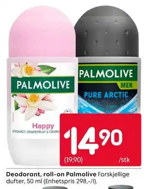Rusta Deodorant, roll-on Palmolive tilbud