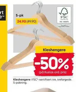 Rusta Kleshengere tilbud