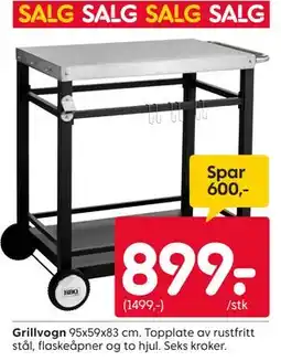 Rusta Grillvogn tilbud
