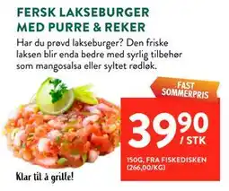 Jacobs FERSK LAKSEBURGER MED PURRE & REKER tilbud