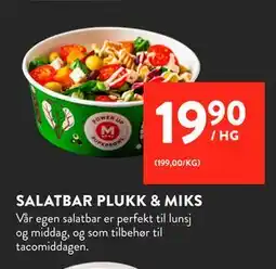Jacobs SALATBAR PLUKK & MIKS tilbud