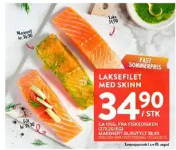 Jacobs LAKSEFILET MED SKINN tilbud