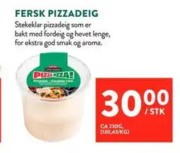 Jacobs FERSK PIZZADEIG tilbud