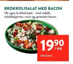 Jacobs BROKKOLISALAT MED BACON tilbud