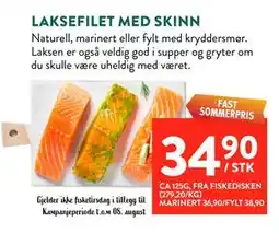 Jacobs LAKSEFILET MED SKINN tilbud