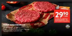 Jacobs FERSK ANGUSBURGER tilbud