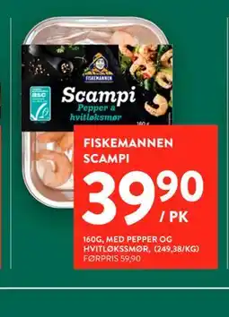 Jacobs FISKEMANNEN SCAMPI tilbud