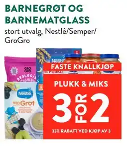 Jacobs BARNEGRØT OG BARNEMATGLASS tilbud