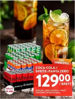 Jacobs COCA-COLA-/ SPRITE-/FANTA ZERO tilbud