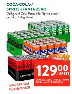 Jacobs COCA-COLA-/ SPRITE-/FANTA ZERO tilbud