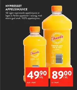 Jacobs NYPRESSET APPELSINJUICE tilbud