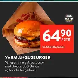 Jacobs VARM ANGUSBURGER tilbud