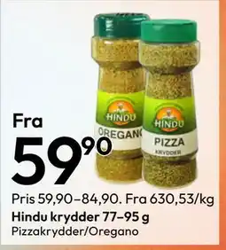 Gigaboks Hindu krydder 77–95 g tilbud