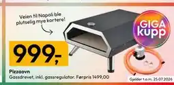 Gigaboks Pizzaovn tilbud