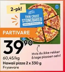 Gigaboks Hawaii pizza 2 x 330 g tilbud