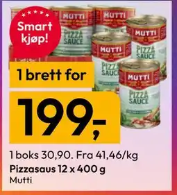 Gigaboks Pizzasaus 12 x 400 g tilbud