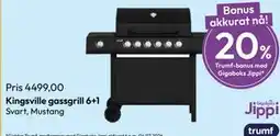 Gigaboks Kingsville gassgrill 6+1 tilbud