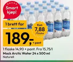 Gigaboks Mack Arctic Water 24 x 500 ml tilbud