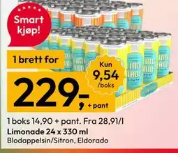 Gigaboks Limonade 24 x 330 ml tilbud