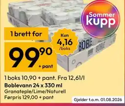 Gigaboks Boblevann 24 x 330 ml tilbud