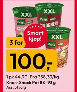 Gigaboks Knorr Snack Pot 88–93 g tilbud