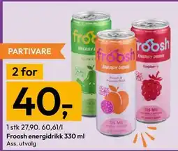 Gigaboks Froosh energidrikk 330 ml tilbud