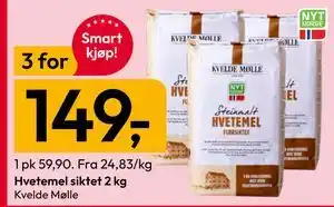 Gigaboks Hvetemel siktet 2 kg tilbud
