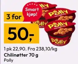 Gigaboks Chilinøtter 70 g tilbud