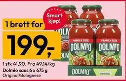 Gigaboks Dolmio saus 6 x 675 g tilbud