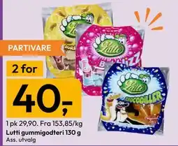 Gigaboks Lutti gummigodteri 130 g tilbud
