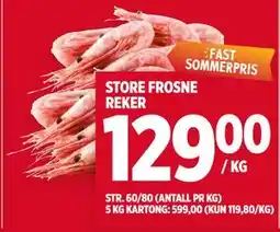 Meny STORE FROSNE REKER tilbud