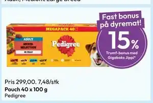 Gigaboks Pouch 40 x 100 g tilbud
