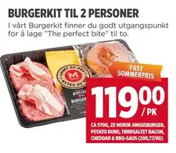 Meny BURGERKIT TIL 2 PERSONER tilbud