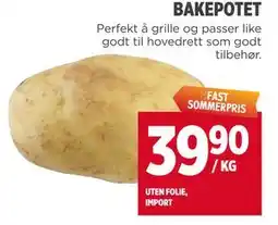 Meny BAKEPOTET tilbud