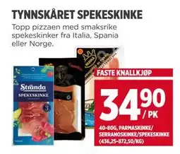 Meny TYNNSKÅRET SPEKESKINKE tilbud