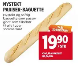 Meny NYSTEKT PARISER-BAGUETTE tilbud