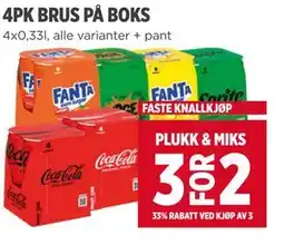 Meny 4PK BRUS PÅ BOKS tilbud