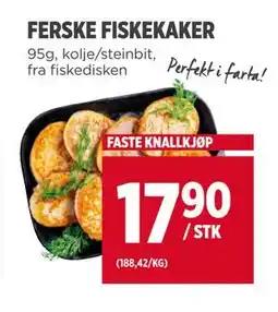 Meny FERSKE FISKEKAKER tilbud