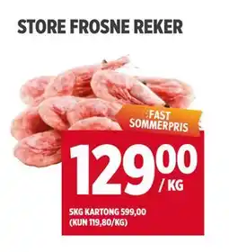 Meny STORE FROSNE REKER tilbud