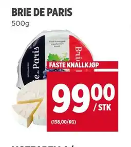 Meny BRIE DE PARIS tilbud