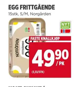 Meny EGG FRITTGÅENDE tilbud
