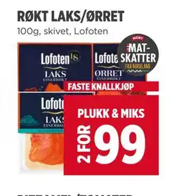 Meny RØKT LAKS/ØRRET tilbud