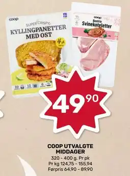 Matkroken COOP UTVALGTE MIDDAGER tilbud