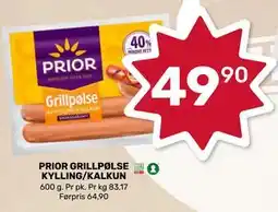 Matkroken PRIOR GRILLPØLSE KYLLING/KALKUN tilbud