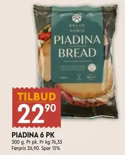 Coop Mega PIADINA 6 PK tilbud