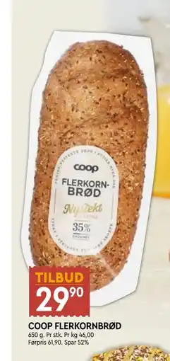 Coop Mega COOP FLERKORNBRØD tilbud