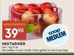 Coop Mega NEKTARINER, Medlemspris tilbud