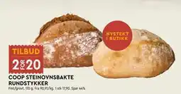 Coop Mega COOP STEINOVNSBAKTE RUNDSTYKKER tilbud