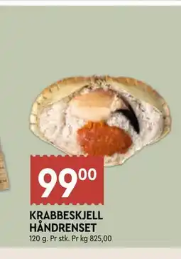 Coop Mega KRABBESKJELL HÅNDRENSET tilbud