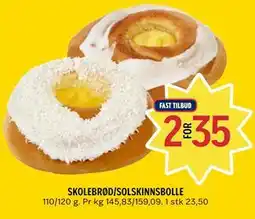 Coop Prix SKOLEBRØD/SOLSKINNSBOLLE tilbud